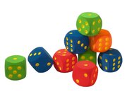 Schaumstoffaugenw�rfel, 16 cm orange, ab 3 Jahren