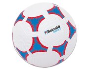 Schulhof-Fu�ball, Gr��e 5, blau-wei�-rot, Durchmesser: 22 cm, ab 4 Jahre