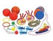 Spiel- und Pausenkiste, 22 Spiel- und Sportger�te in Aufbewahrungs-Box