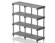 Sport-Thieme Aufbewahrungsregal gro�: 150 x 200 x 50 cm (HxBxT) aus PVC, grau