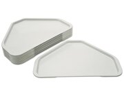 Trapez-Tablett, lichtgrau, 10 St�ck