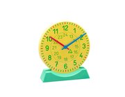 Gro�e Lernuhr gelb-gr�n aus RE-Plastic�