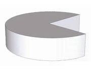 Podest - Dreiviertelkreis wei�, Schaumstoffelement