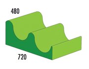 Kleine Welle MEDI gr�n/hellgr�n, 2-4 Jahre