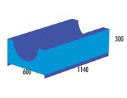 Rutsche f�r Gro�keil MAXI blau/hellblau, ab 4 Jahre