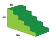 Treppe 5-stufig, MAXI gr�n/hellgr�n, ab 4 Jahre