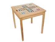 Spieltisch mit 5 Spielen, inkl. Spielfiguren
