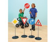 Set mit 10 gro�en Verkehrsschildern von 72 cm, 4-9 Jahre