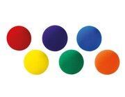 Satz mit 6 Mini-Softb�llen, je 9 cm Durchmesser, ab 3 Jahre