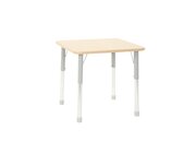 H�henverstellbarer Tisch Owlaf, h�henverstellbar in 5 Stufen: 46-53-59-64-71 cm, 75x75 cm, Tischplatte Ahorn Melamin
