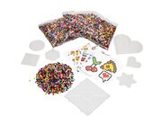 Midi-B�gelperlen-Set, 28.000 St�ck mit Vorlagekarten und Steckplatten