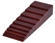 Braune Treppe, 10 h�lzerne Prismen, ab 3 Jahre