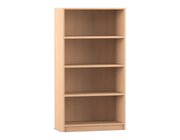Flexeo� Regal, 4 F�cher = 4 Ordnerh�hen, Buche hell, 150,5 x 80 x 40 cm