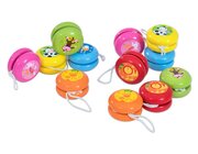 Holz-Jo-Jos, 12 St�ck mit verschiedenen Tierbildern, ab 3 Jahre