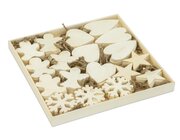 Holzanh�nger Weihnachts-Bastel-Set, 90 St�ck, ab 3 Jahre