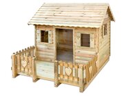 Spielhaus H�ttengaudi, 170 x 179,5 x 221 cm, aus Naturholz