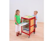 Trocknungswagen A2 rot mit 25 Ablagen, ab 4 Jahre