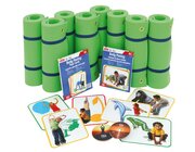 Yoga-Klassenset, 8 Gymnastikmatten, 2 Yoga-Kartens�tze inkl. CD, ab 6 Jahre