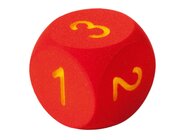 Schaumstoffziffernw�rfel rot, Ziffern 1-6, Kantenl�nge 16 cm