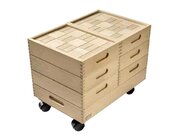 Uhl-Bauwagen mit Fahrgestell, inkl. 822 Bausteine, ab 3 Jahre