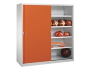 C+P Sportger�teschrank, 1950x1900x600mmKorpus RAL 7035 Lichtgrau, Front RAL 2004 Reinorange