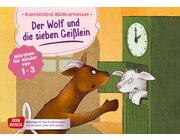 Kamishibai Bildkartenset - Der Wolf und die sieben Gei�lein, 1 bis 3 Jahre