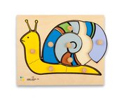 Holz-Puzzle Schnecke mit gro�en Griffen, ab 2 Jahre
