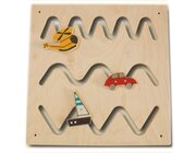 Wandspiel Dreierwelle mit Verkehr