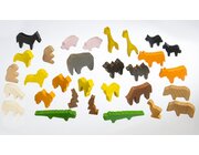 Alle meine Tiere, 30 farbig lackierte Hartholzfiguren in Geschenkdose