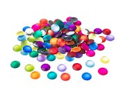 Farbkreisfunkelsteine, 120 St�ck, Durchmesser 2,2 cm