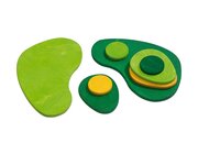 Landschaftsinseln, 8 St�ck aus lackiertem Holz