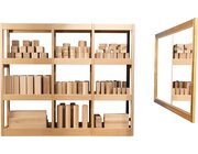 Materialregal Julius, natur, HxBxT 120x143,5x40 cm