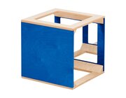 Spiegelw�rfel farbig gebeizt, blau