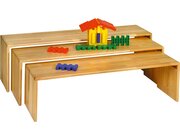 Stapelb�nke-Set 3-teilig, Buche massiv