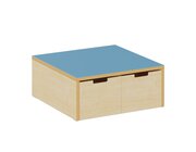 Stauraumpodest blau, H�he 25 cm