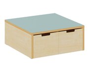 Stauraumpodest eisblau, H�he 25 cm