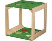 Krabbelw�rfel mit Sinnesmaterial gr�n