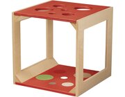 Krabbelw�rfel mit Sinnesmaterial rot