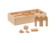 Fr�bel Holzbausteine im Holzkasten mit Deckel