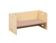 Kubenbank 72 x 36 cm, Sitzfl�che Altrosa