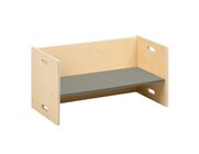 Kubenbank 72 x 36 cm, Sitzfl�che: Fjordgr�n