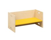 Kubenbank 72 x 36 cm, Sitzfl�che: Maisgelb