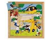Thema-Puzzle Stra�e - Unfall, ab 4 Jahre