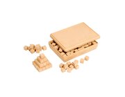 W�rfel blanko - 151 St�ck in ReWOOD-Box