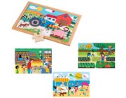 Mathe-Puzzles Zahlengef�hl, 4 Holzpuzzles im Set, ab 3 Jahre