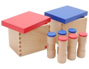 GAM Ger�uschdosen in 2 Holzkisten, ab 3 Jahre