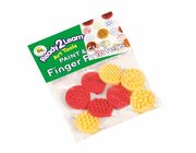 Farbe- & Knetmasse Fingerdrucker - 8 St�ck