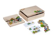 Perspectivo, 20 Holzfiguren mit 2 St�ndern, ab 4 Jahre