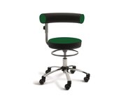 Sanus Gesundheitsstuhl  42-51 cm mit h�henverstellbarer Lehne, Stoff gr�n/schwarz, mit Gleiter