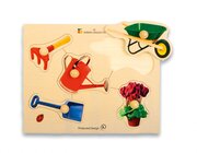 Holz-Puzzle Garten mit gro�en Griffen, ab 3 Jahre